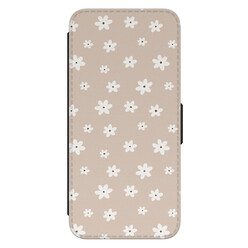 Leuke Telefoonhoesjes Samsung Galaxy S23 bookcase leer - Cute flowers