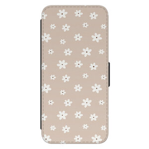 Leuke Telefoonhoesjes Samsung Galaxy S23 bookcase leer - Cute flowers