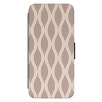 Leuke Telefoonhoesjes Samsung Galaxy S23 bookcase leer - Abstract beige