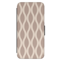 Leuke Telefoonhoesjes Samsung Galaxy S23 bookcase leer - Abstract beige