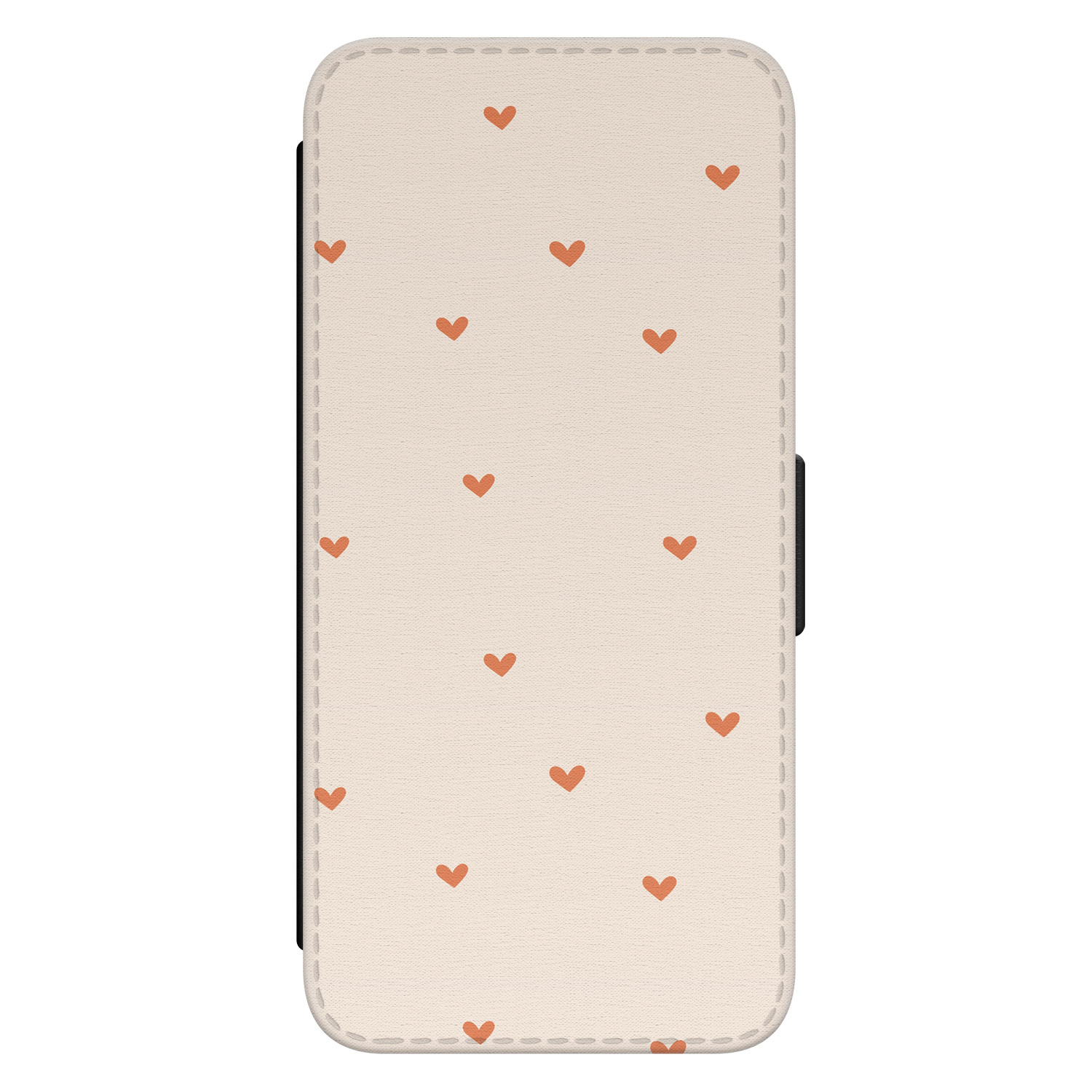 Leuke Telefoonhoesjes Samsung Galaxy S22 bookcase leer - Cute hearts