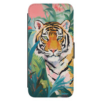 Leuke Telefoonhoesjes Samsung Galaxy S22 bookcase leer - Tijger in de jungle