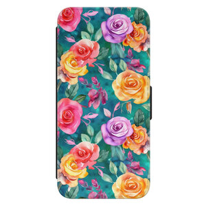 Leuke Telefoonhoesjes Samsung Galaxy S22 bookcase leer - Rozen