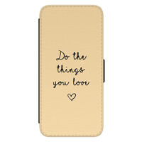 Leuke Telefoonhoesjes Samsung Galaxy S22 bookcase leer - Do the things you love