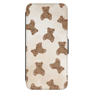 Leuke Telefoonhoesjes Samsung Galaxy S22 bookcase leer - Teddybeer