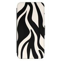 Leuke Telefoonhoesjes Samsung Galaxy S21 bookcase leer - Zebra