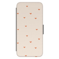 Leuke Telefoonhoesjes Samsung Galaxy S21 bookcase leer - Cute hearts