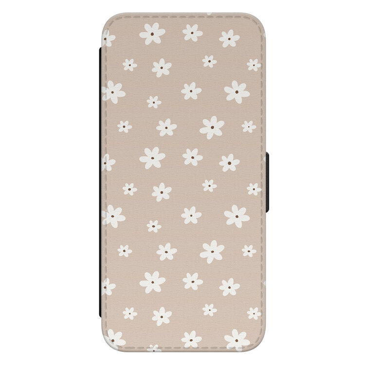 Leuke Telefoonhoesjes Samsung Galaxy S21 bookcase leer - Cute flowers