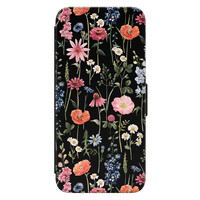 Leuke Telefoonhoesjes Samsung Galaxy S21 bookcase leer - Dark flowers