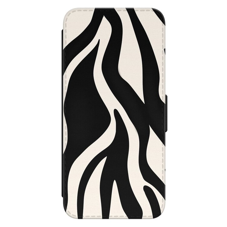 Leuke Telefoonhoesjes Samsung Galaxy A34 bookcase leer - Zebra