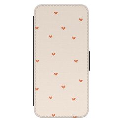Leuke Telefoonhoesjes Samsung Galaxy A34 bookcase leer - Cute hearts