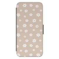 Leuke Telefoonhoesjes Samsung Galaxy A34 bookcase leer - Cute flowers