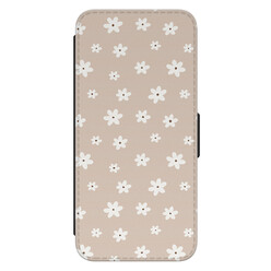 Leuke Telefoonhoesjes Samsung Galaxy A54 bookcase leer - Cute flowers