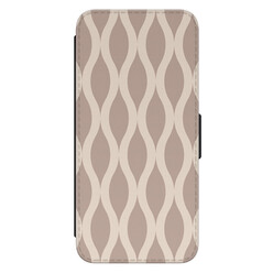 Leuke Telefoonhoesjes Samsung Galaxy A53 bookcase leer - Abstract beige