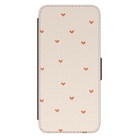 Leuke Telefoonhoesjes Samsung Galaxy S21 FE bookcase leer - Cute hearts