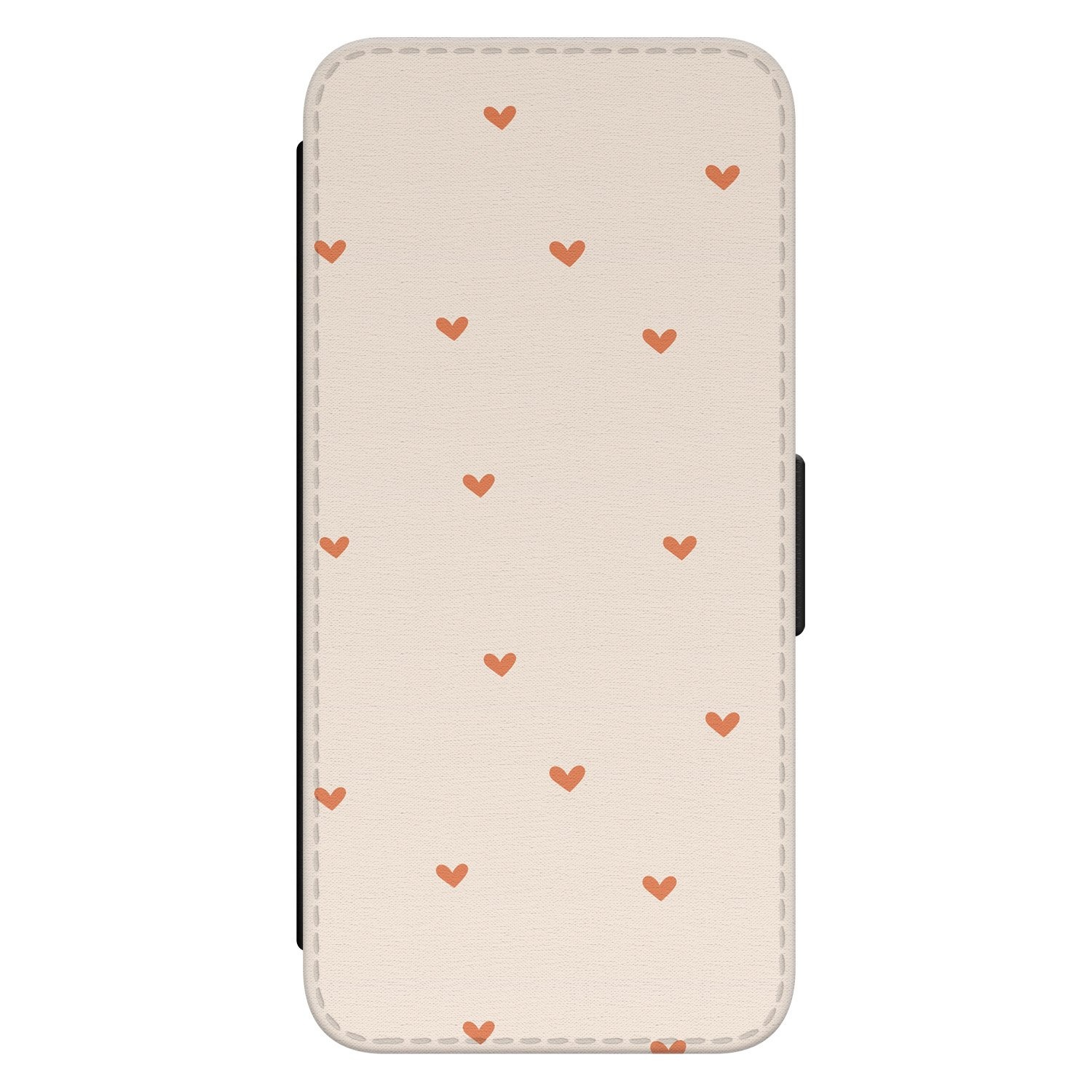 Leuke Telefoonhoesjes Samsung Galaxy S21 FE bookcase leer - Cute hearts