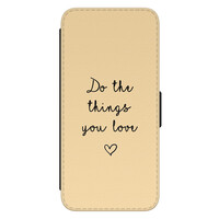 Leuke Telefoonhoesjes Samsung Galaxy S21 FE bookcase leer - Do the things you love