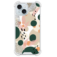 Leuke Telefoonhoesjes iPhone 15 shockproof case - Abstract painted