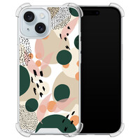 Leuke Telefoonhoesjes iPhone 15 shockproof case - Abstract painted