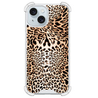 Leuke Telefoonhoesjes iPhone 15 shockproof case - Luipaardprint