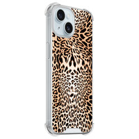 Leuke Telefoonhoesjes iPhone 15 shockproof case - Luipaardprint