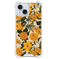 Leuke Telefoonhoesjes iPhone 15 shockproof case - Retro flowers