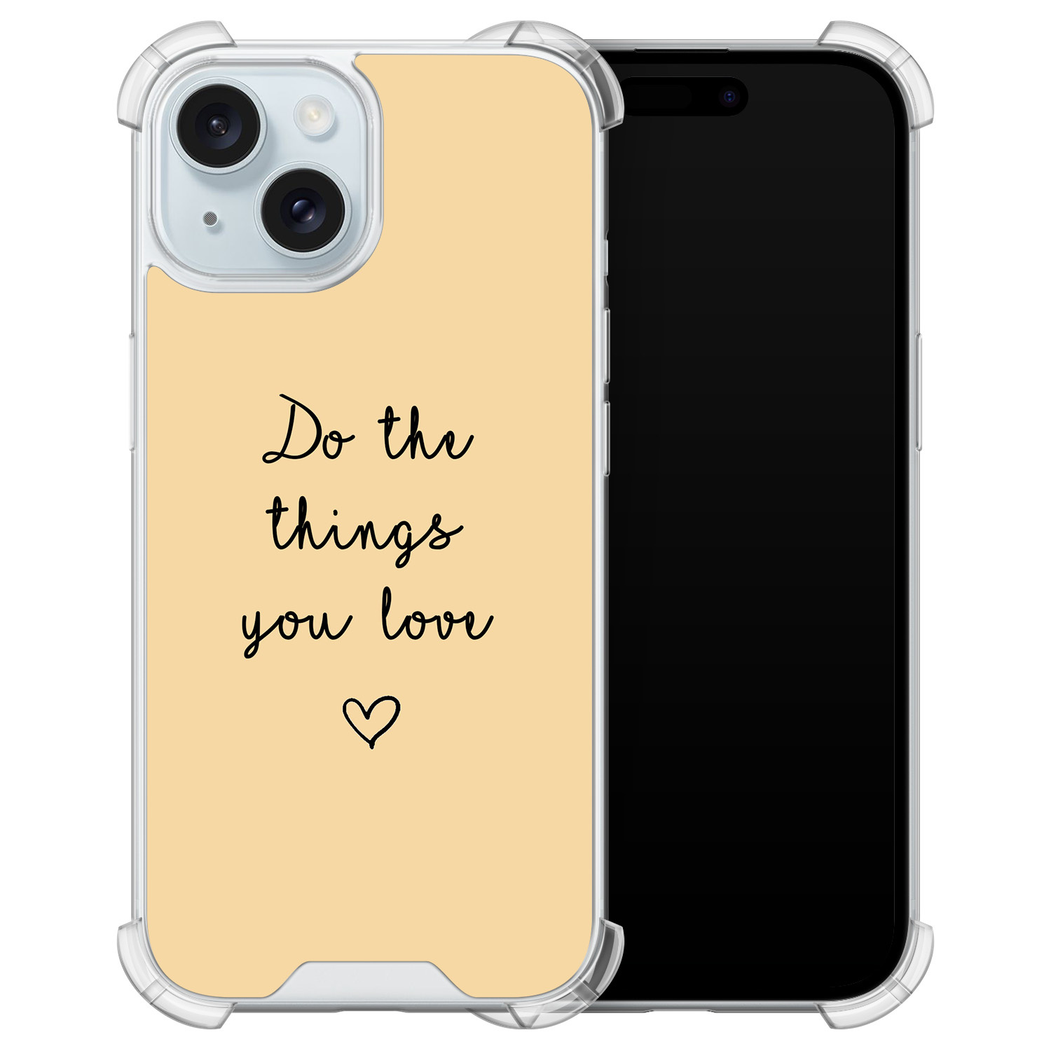 Leuke Telefoonhoesjes iPhone 15 shockproof case - Do the things you love