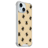 Leuke Telefoonhoesjes iPhone 15 shockproof case - Bee happy