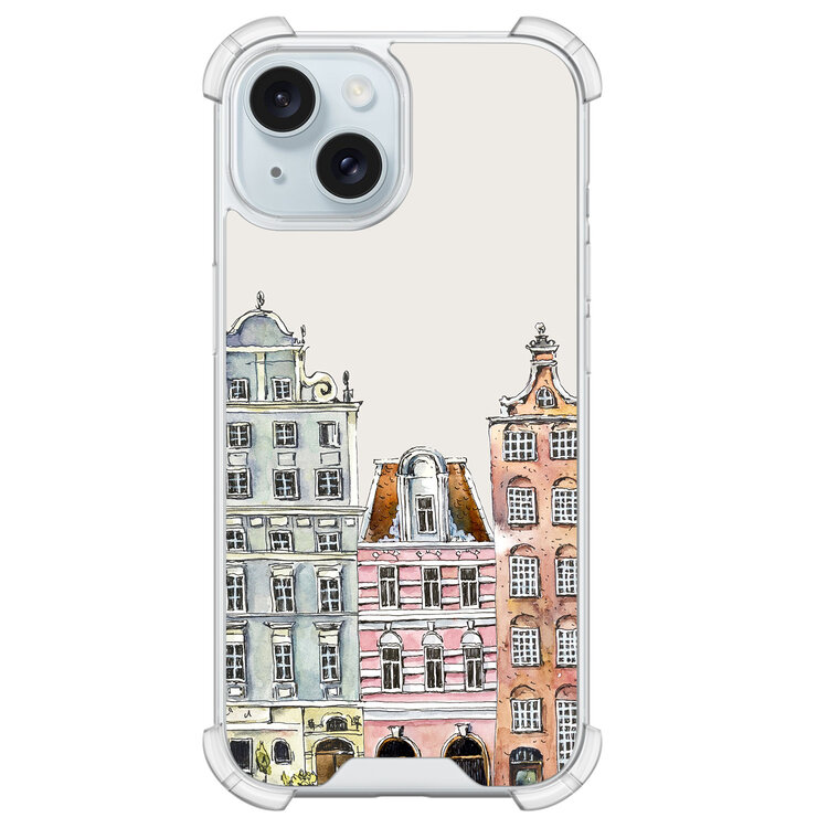 Leuke Telefoonhoesjes iPhone 15 shockproof case - Grachtenpandjes