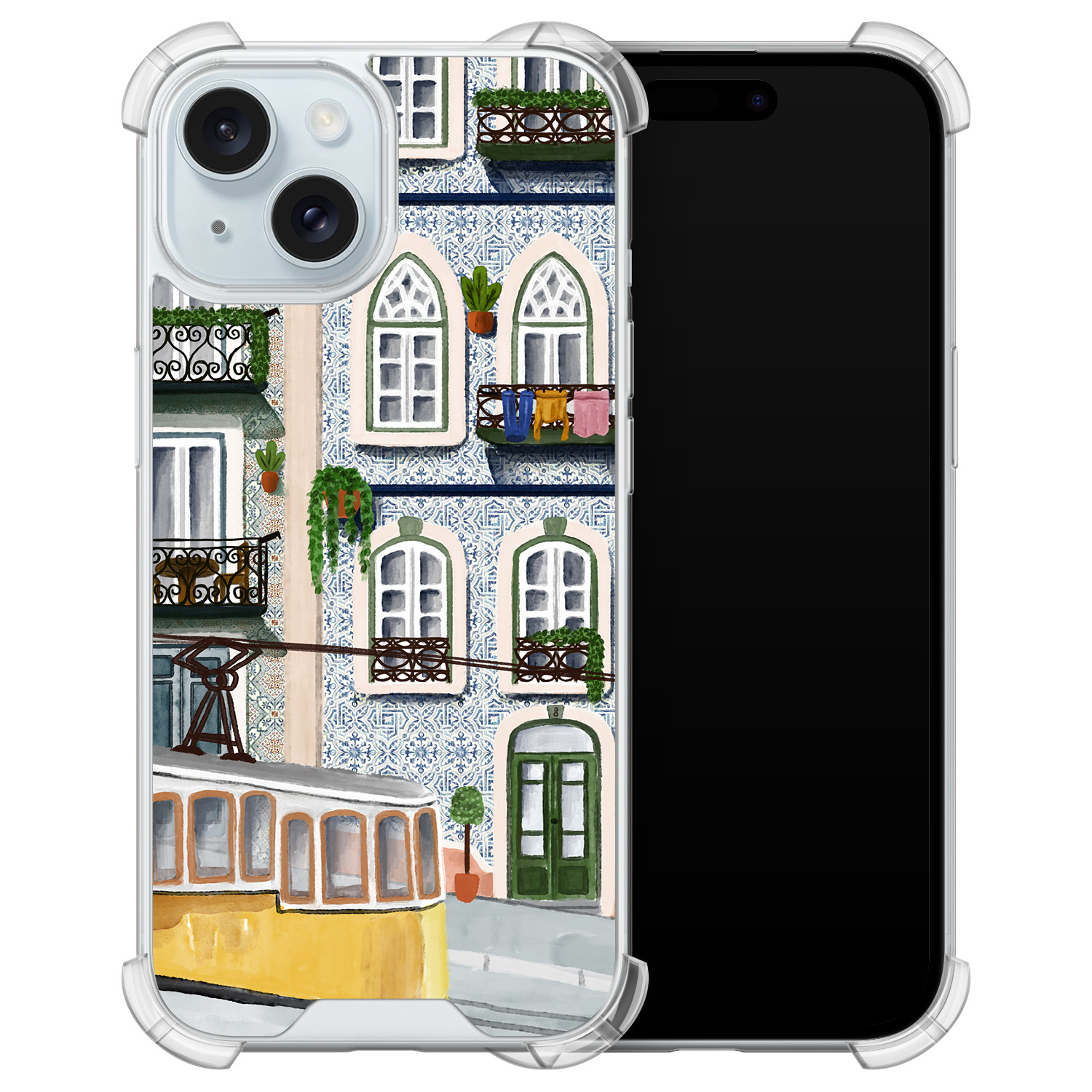 Leuke Telefoonhoesjes iPhone 15 shockproof case - Lissabon