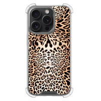 Leuke Telefoonhoesjes iPhone 15 Pro shockproof case - Luipaardprint