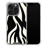 Leuke Telefoonhoesjes iPhone 15 Pro shockproof case - Zebra