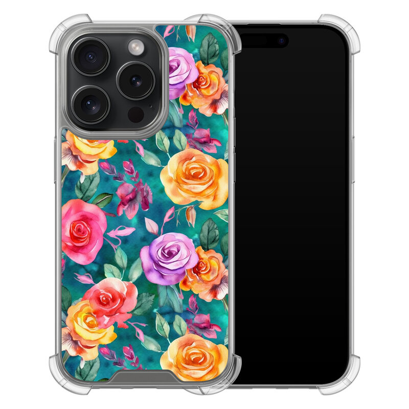 Leuke Telefoonhoesjes iPhone 15 Pro shockproof case - Rozen