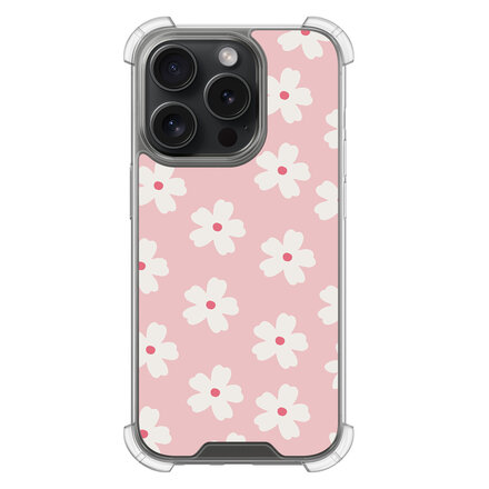 Roze retro bloempjes