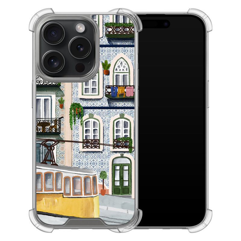 Leuke Telefoonhoesjes iPhone 15 Pro shockproof case - Lissabon