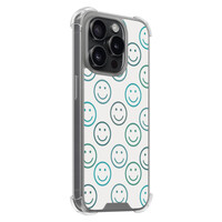 Leuke Telefoonhoesjes iPhone 15 Pro shockproof case - Happy faces