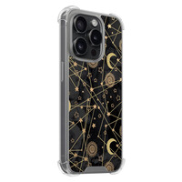 Leuke Telefoonhoesjes iPhone 15 Pro shockproof case - Sun, moon & stars