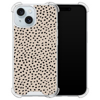 Leuke Telefoonhoesjes iPhone 15 shockproof case - Almond dots