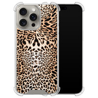 Leuke Telefoonhoesjes iPhone 15 Pro Max shockproof case - Luipaardprint