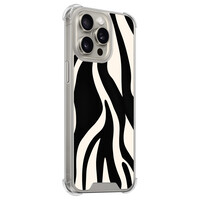 Leuke Telefoonhoesjes iPhone 15 Pro Max shockproof case - Zebra