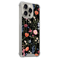 Leuke Telefoonhoesjes iPhone 15 Pro Max shockproof case - Dark flowers