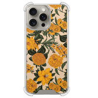 Leuke Telefoonhoesjes iPhone 15 Pro Max shockproof case - Retro flowers