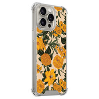 Leuke Telefoonhoesjes iPhone 15 Pro Max shockproof case - Retro flowers