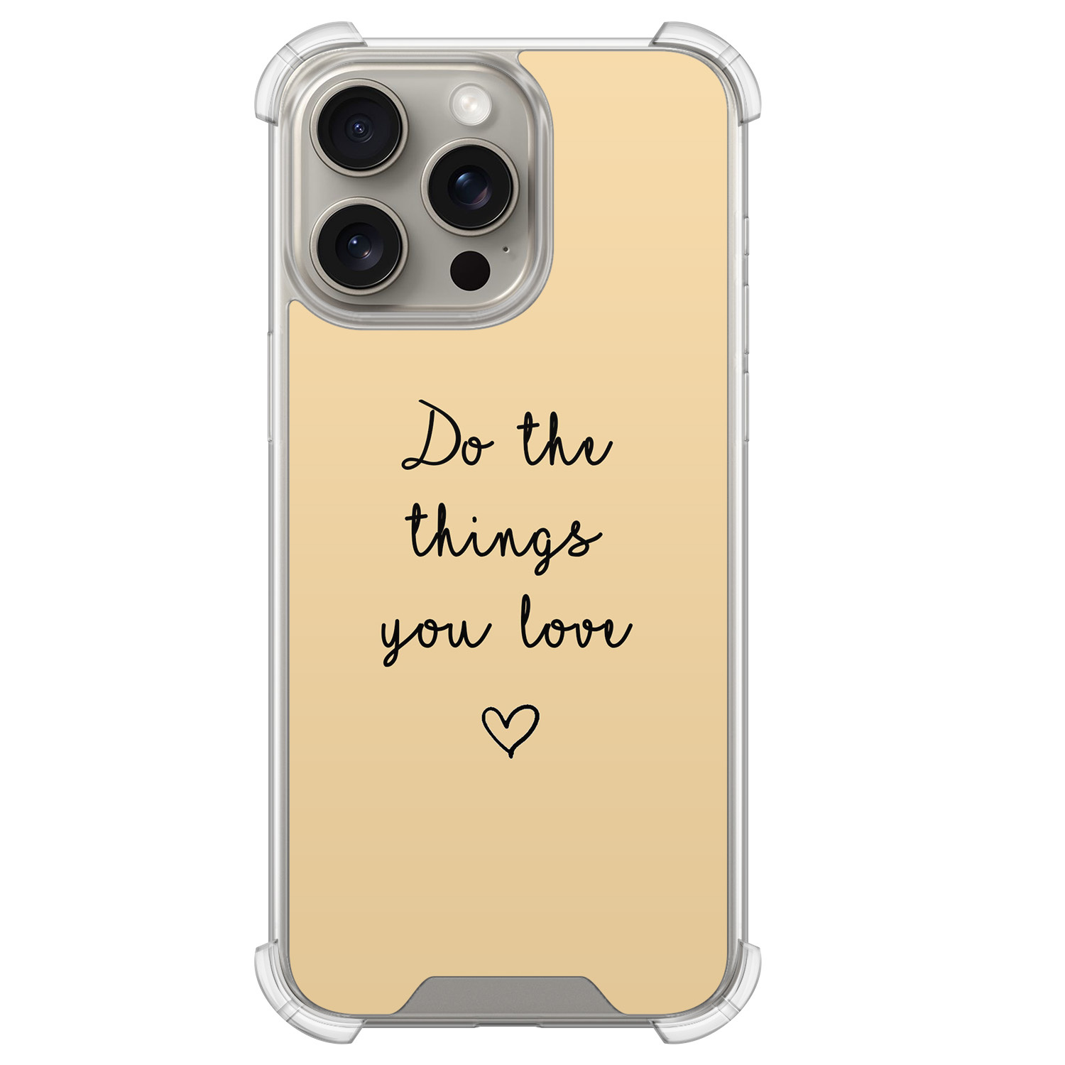 Leuke Telefoonhoesjes iPhone 15 Pro Max shockproof case - Do the things with love