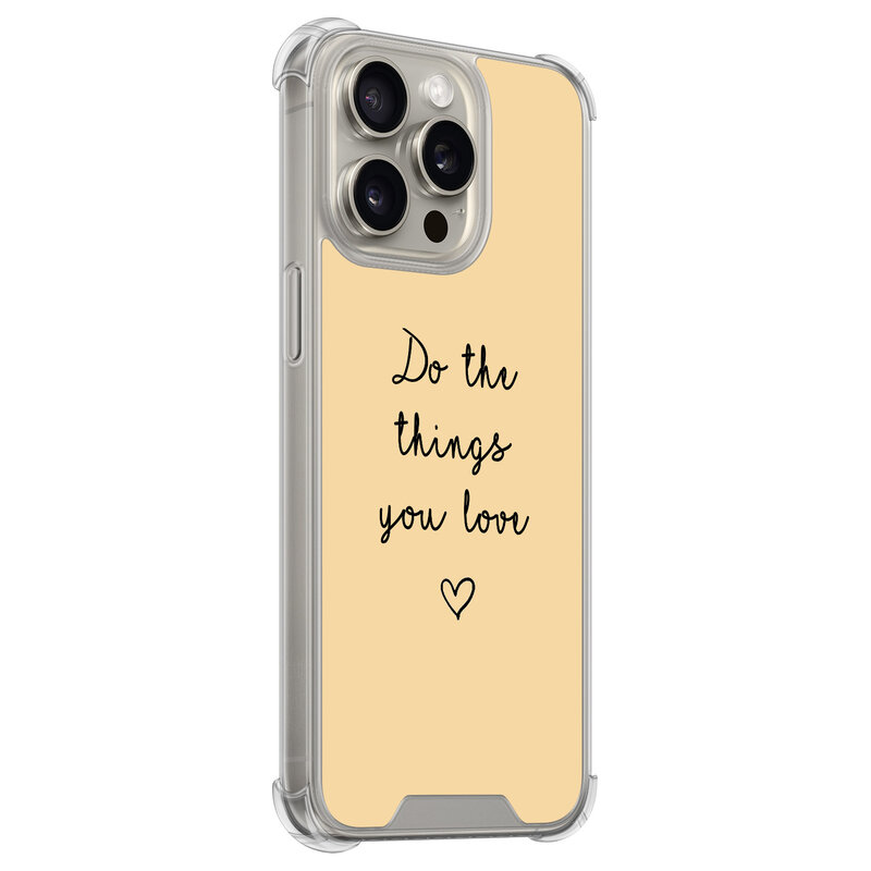 Leuke Telefoonhoesjes iPhone 15 Pro Max shockproof case - Do the things with love