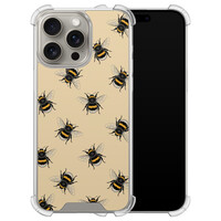 Leuke Telefoonhoesjes iPhone 15 Pro Max shockproof case - Bee happy