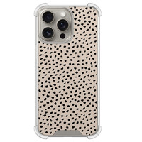 Leuke Telefoonhoesjes iPhone 15 Pro Max shockproof case - Almond dots