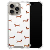 Leuke Telefoonhoesjes iPhone 15 Pro Max shockproof case - Teckels