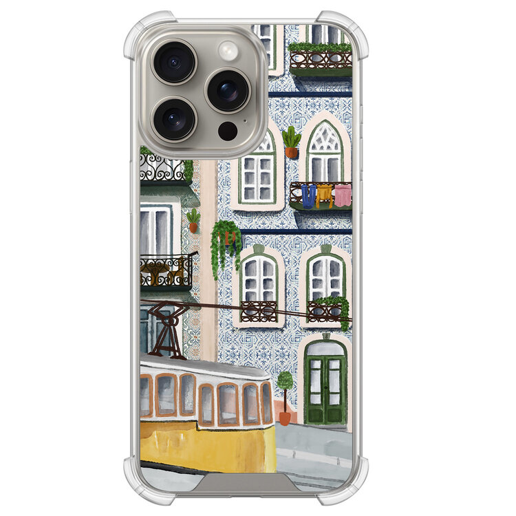 Leuke Telefoonhoesjes iPhone 15 Pro Max shockproof case - Lissabon