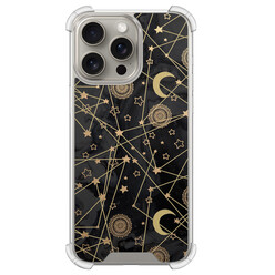 Leuke Telefoonhoesjes iPhone 15 Pro Max shockproof case - Sun, moon & stars
